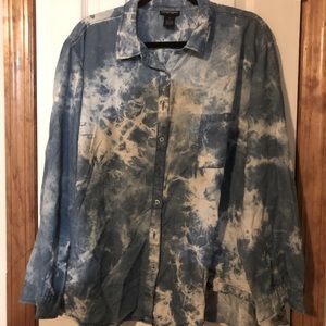 Acid Wash Button Down